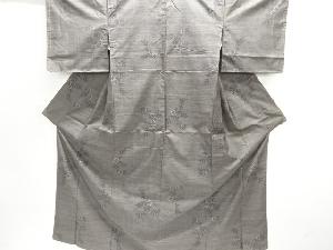 大特価品　未使用品　枝花模様織り出し本場泥大島紬着物(9マルキ)